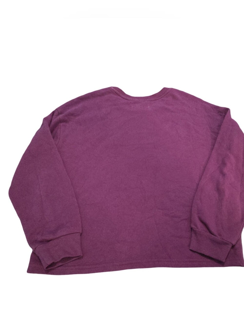 Girls/womens Care Bears Maroon Graphic Rainbow Crewneck Sweatshirt Copped - Picture 3 of 7